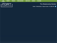 Tablet Screenshot of fortconstruction.com